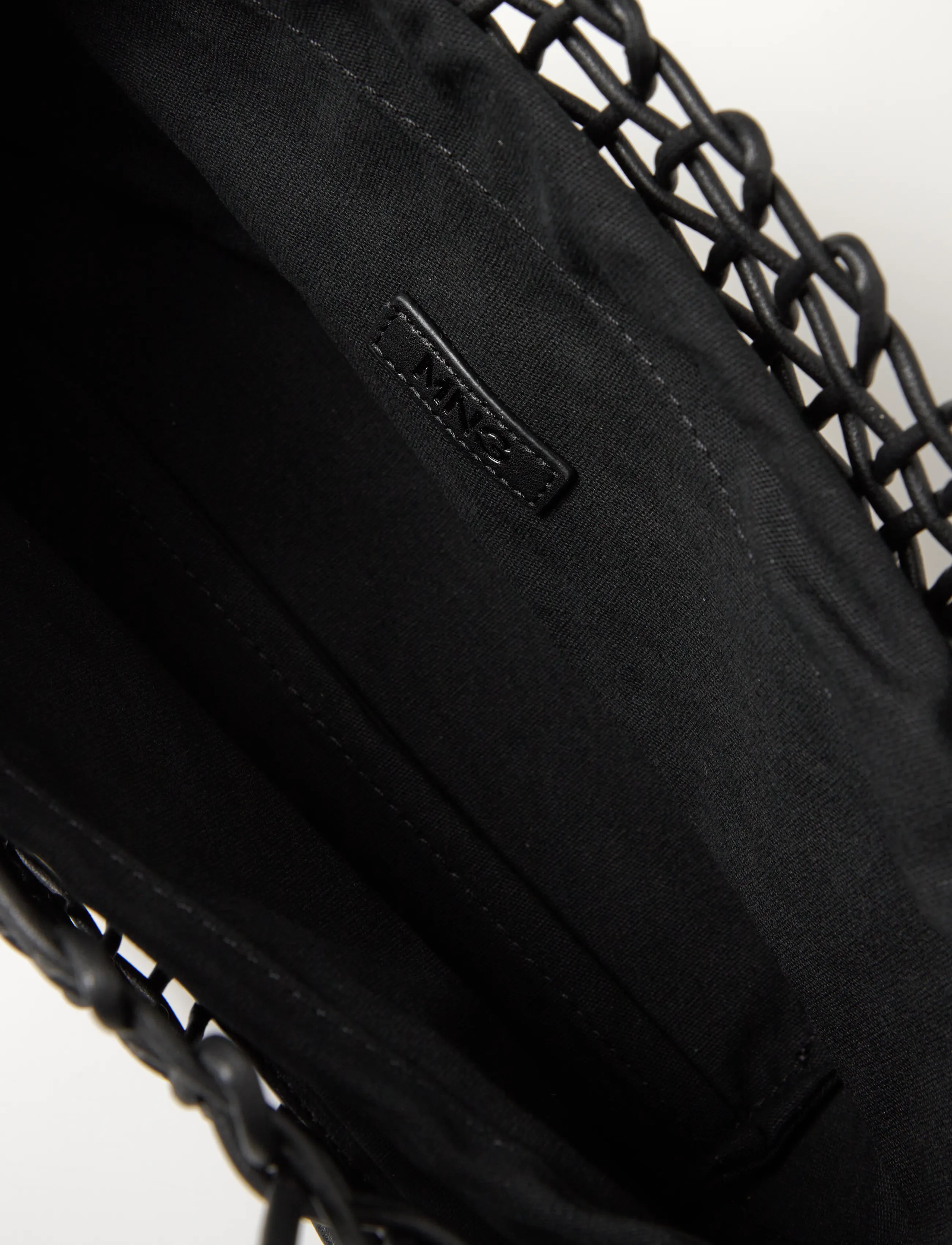 Mango - Medium braided shoulder bag - tote bags - black - 5