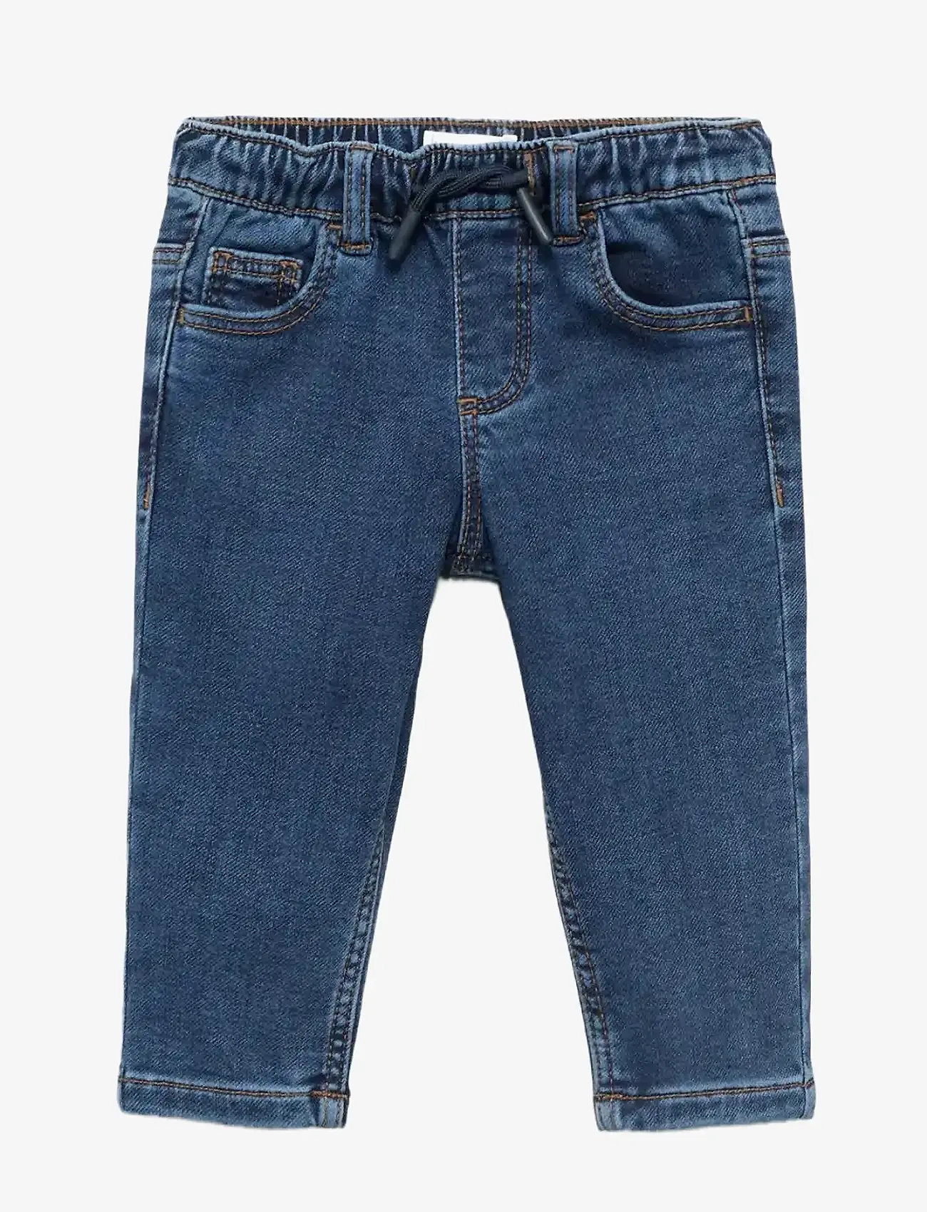 Mango - Straight jeans with drawstring - regular jeans - open blue - 0