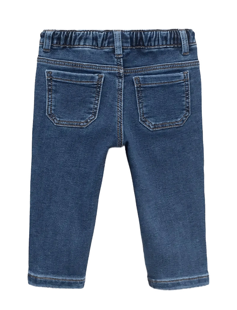 Mango - Straight jeans with drawstring - regular jeans - open blue - 1