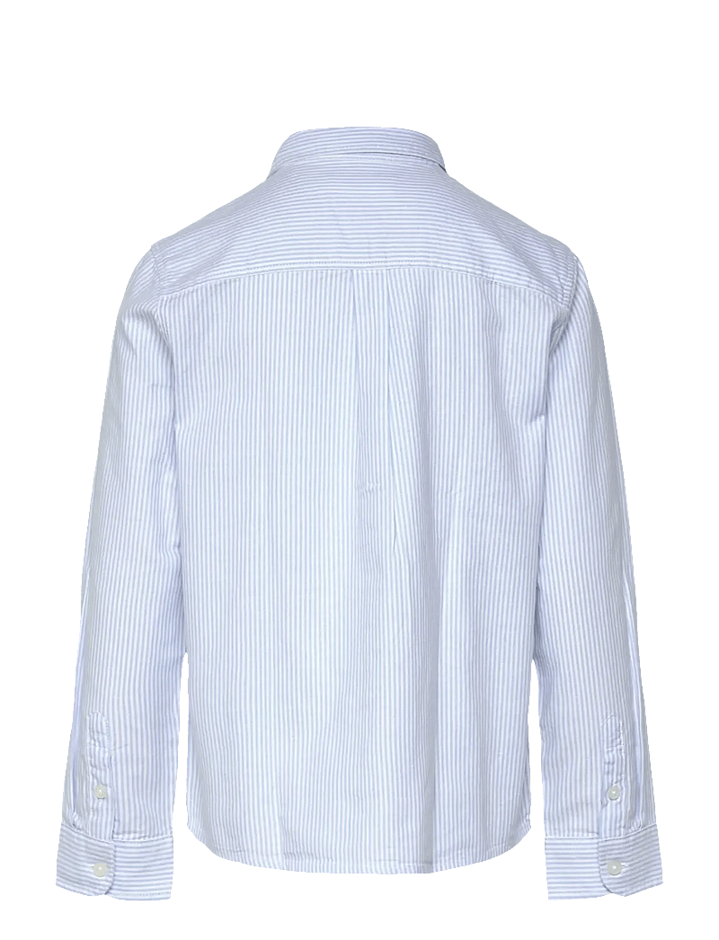 Mango - Striped Oxford shirt - langærmede skjorter - lt-pastel blue - 2