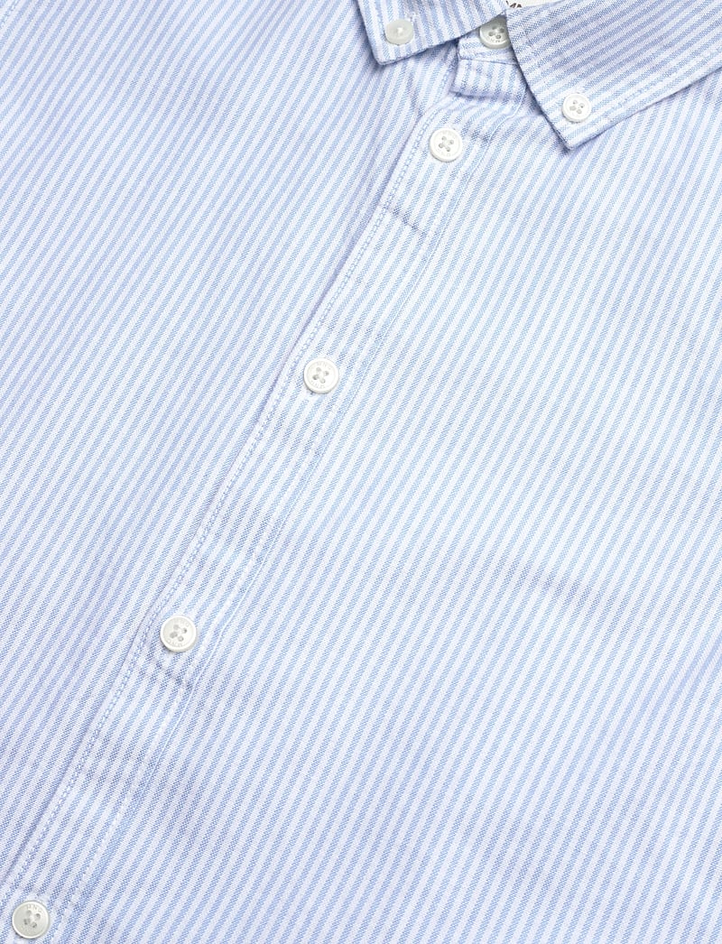 Mango - Striped Oxford shirt - langærmede skjorter - lt-pastel blue - 3