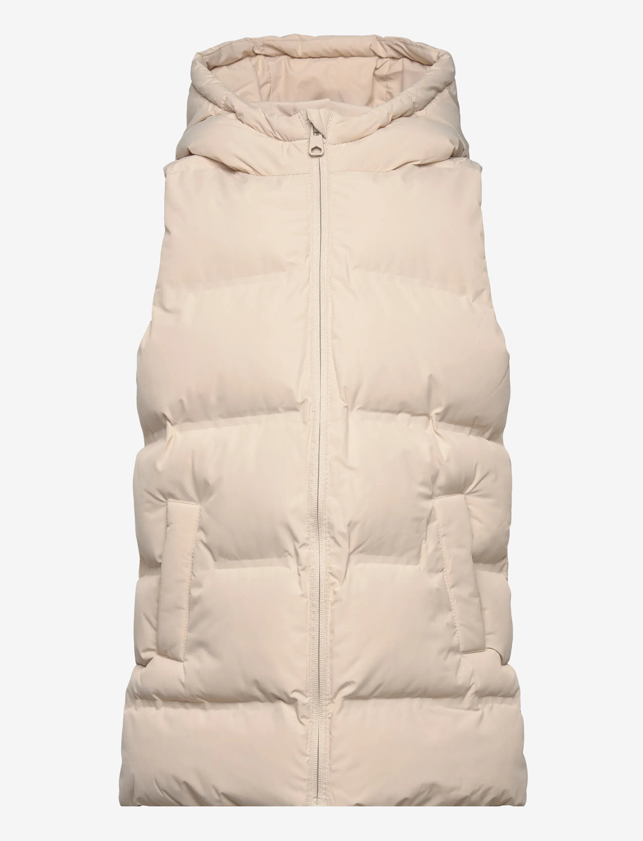 Mango - Long hooded waistcoat - shop efter alder - light beige - 1