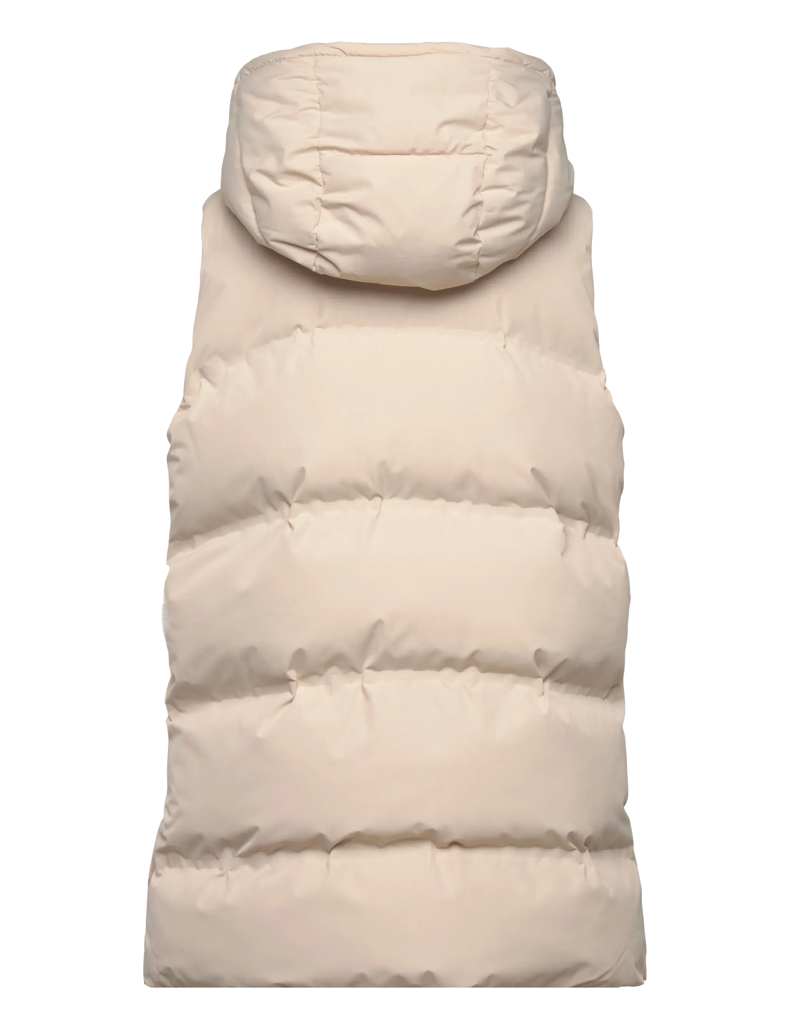Mango - Long hooded waistcoat - ytterkläder - light beige - 2