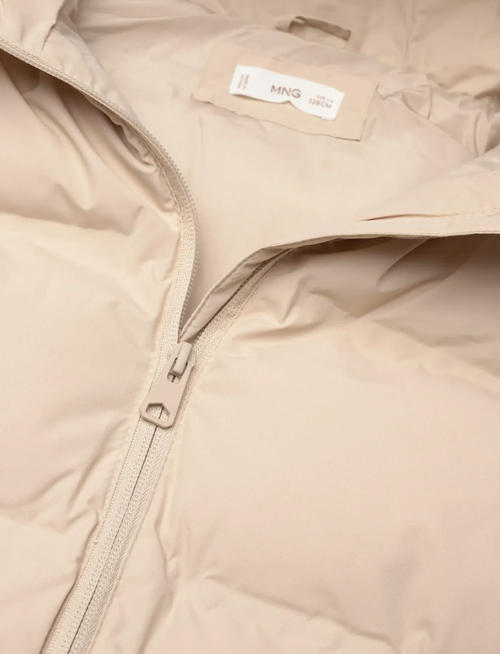 Mango - Long hooded waistcoat - einkaufen nach alter von - light beige - 2