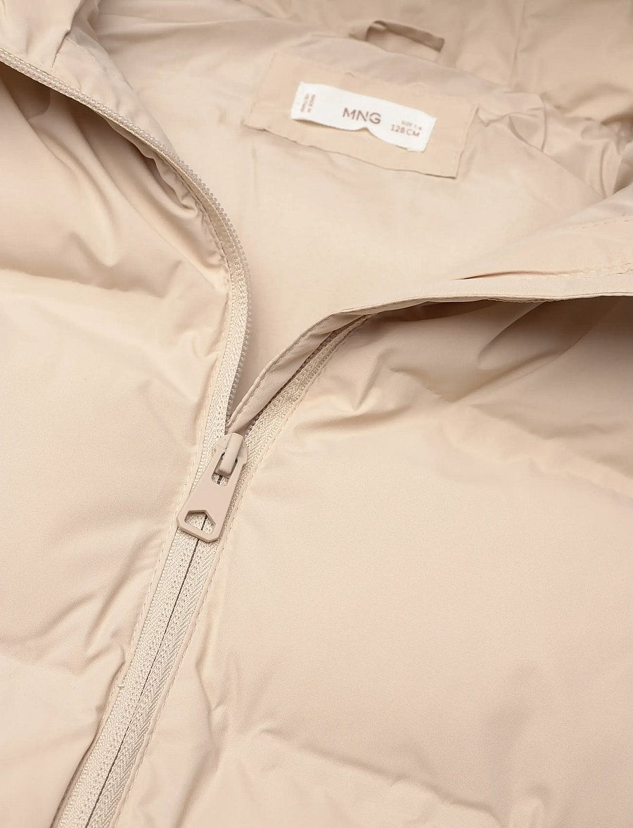 Mango - Long hooded waistcoat - shoppa efter ålder - light beige - 4