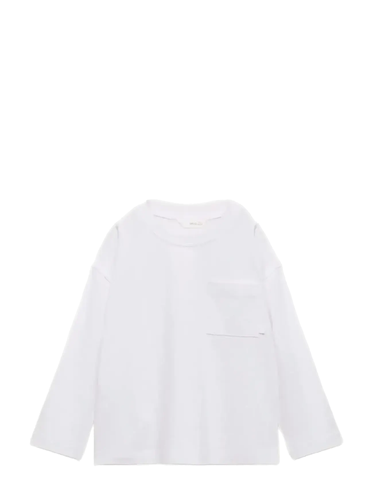 MANGO Pocket Baumwolle T-Shirt Weiß - 2-3 - Kinder