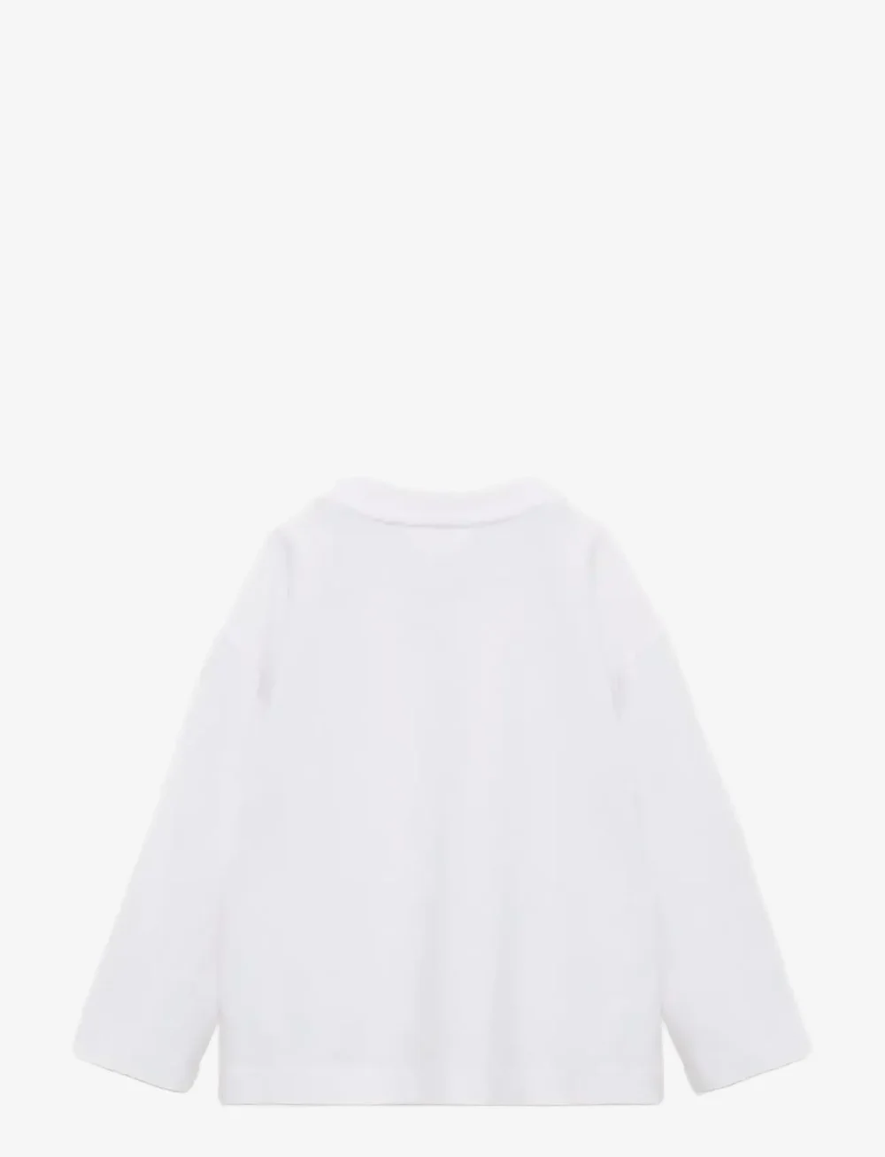 Mango - Pocket cotton T-shirt - langärmelig - white - 1