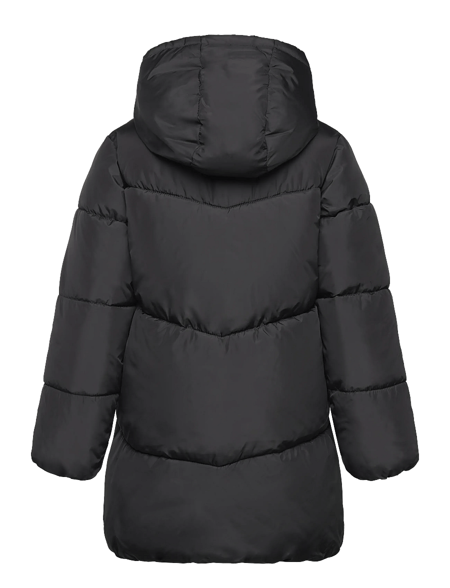 Mango - Hood puffer coat - winterjacke - black - 1