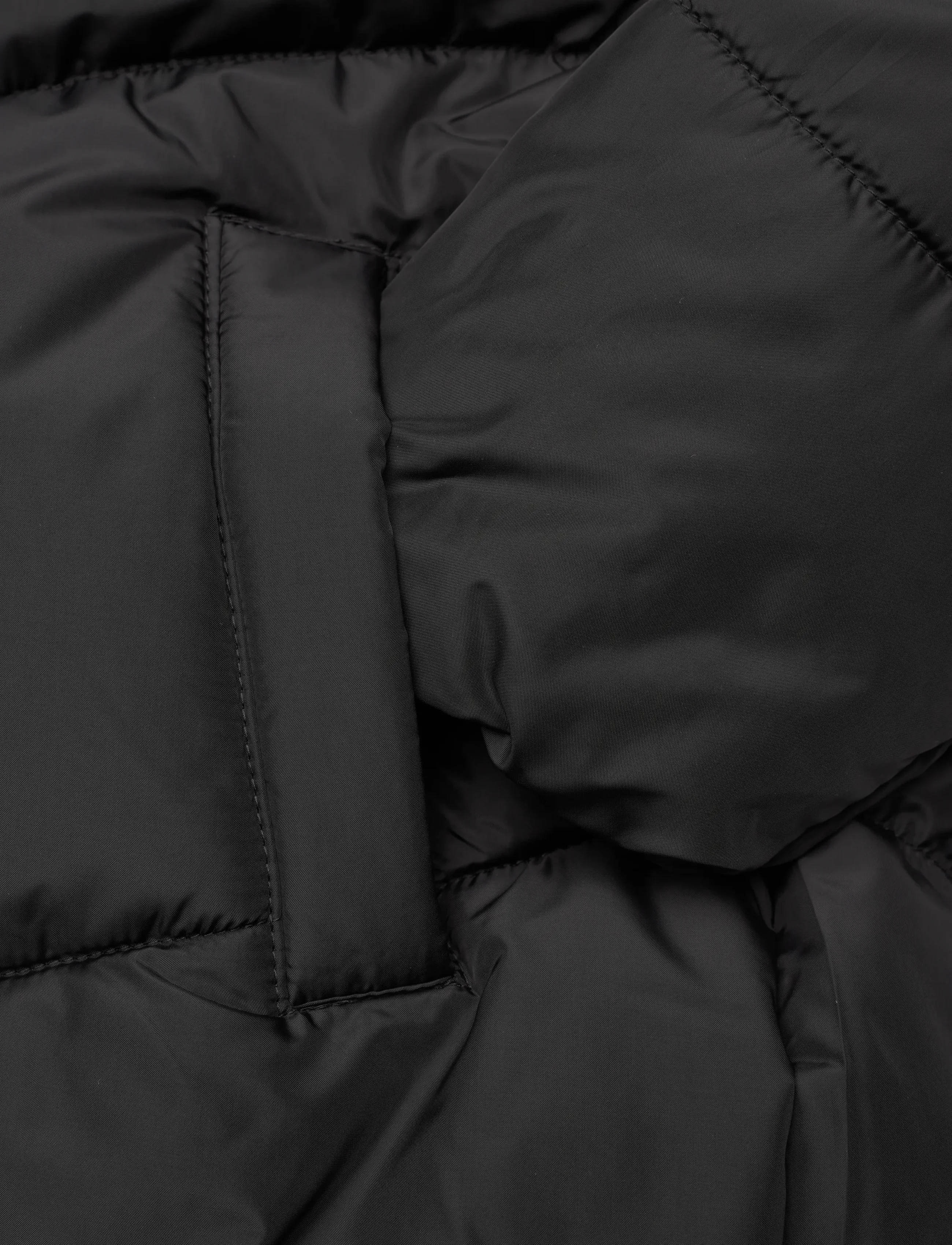 Mango - Hood puffer coat - overtøj - black - 3