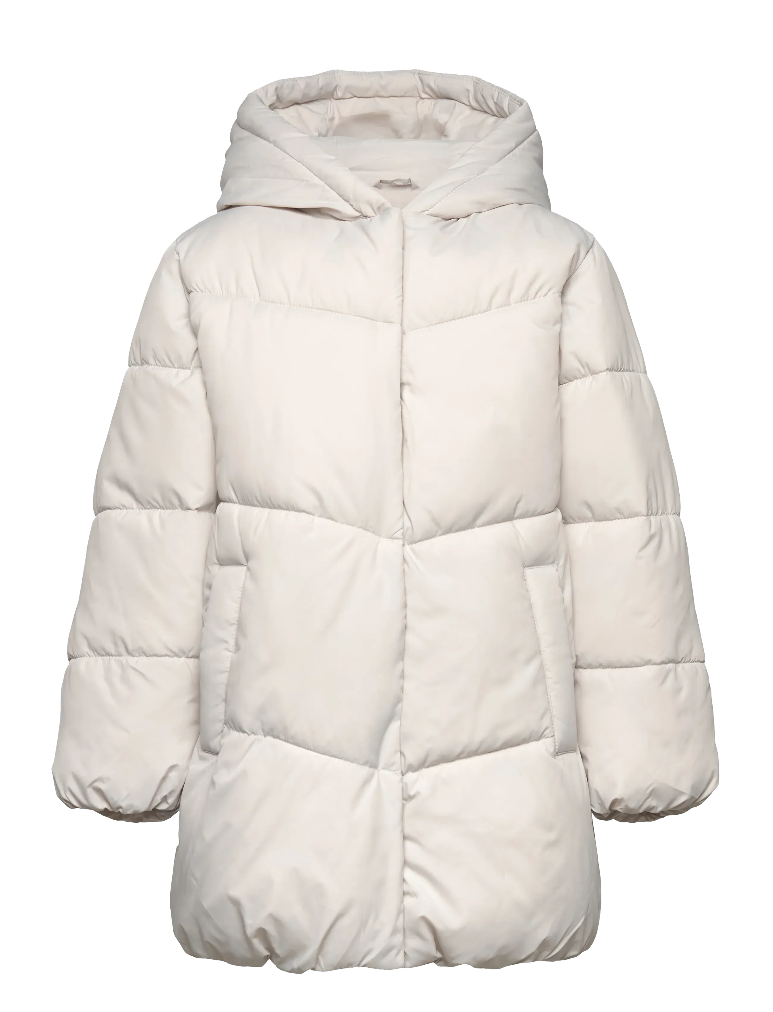 Mango Hood puffer coat - Vinterjakker - NATURAL WHITE / cream