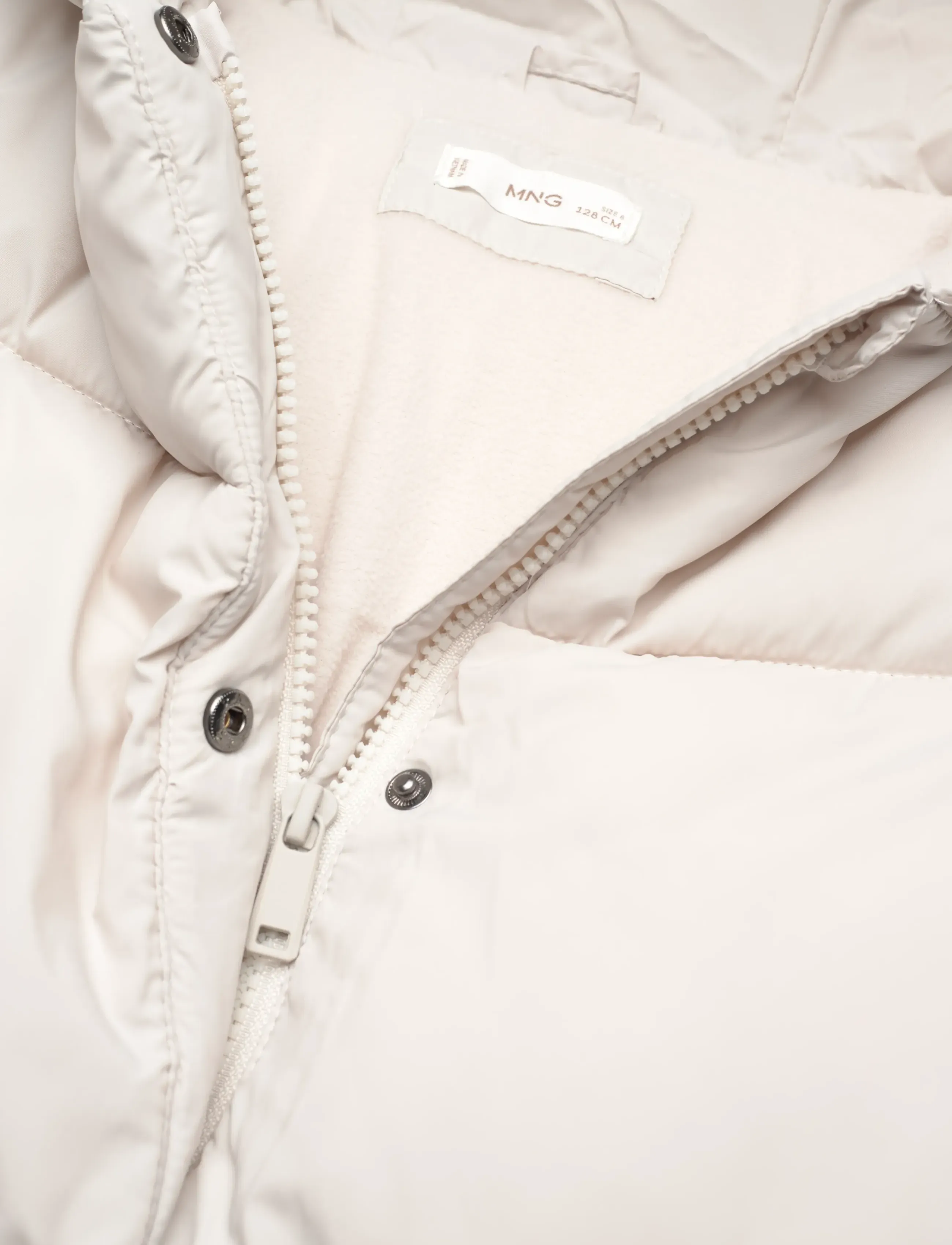 Mango - Hood puffer coat - vinterjakker - natural white - 2
