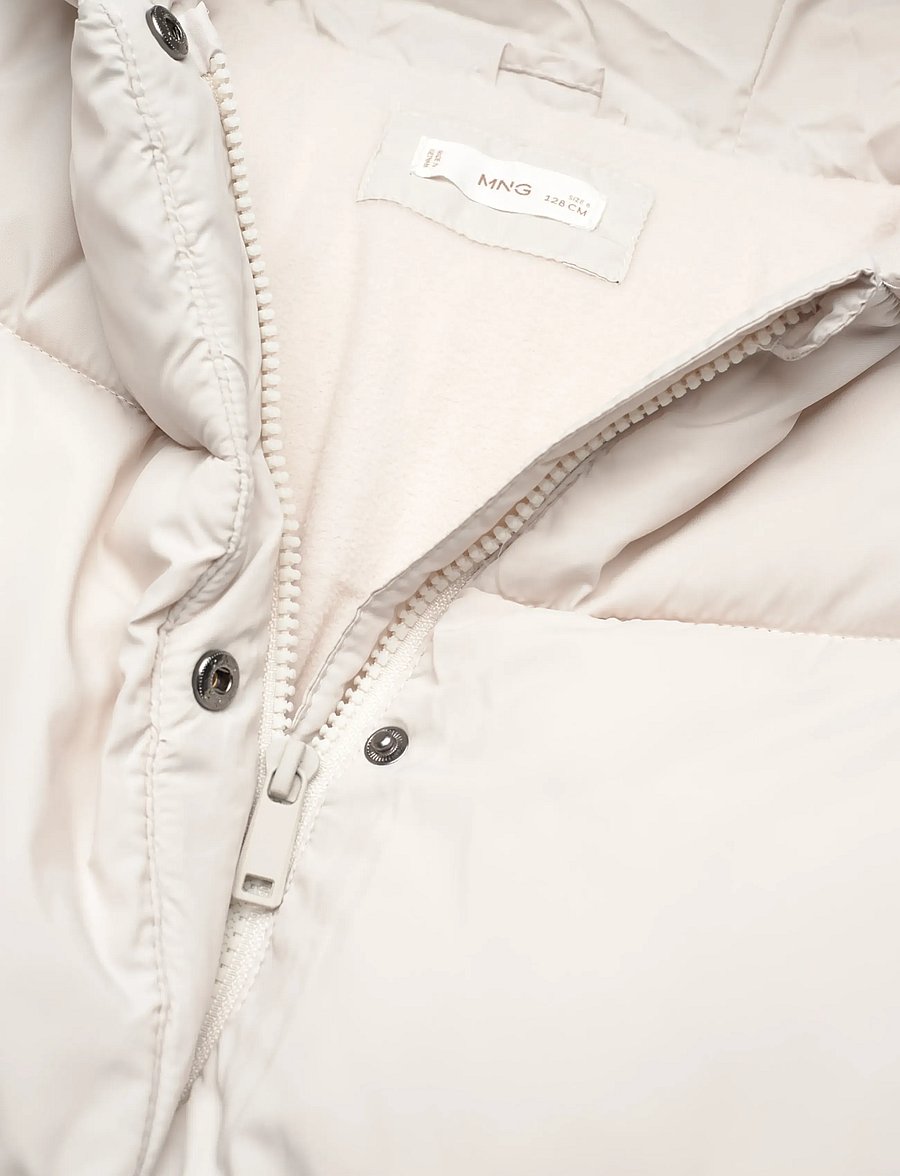 Mango - Hood puffer coat - vinterjakker - natural white - 2