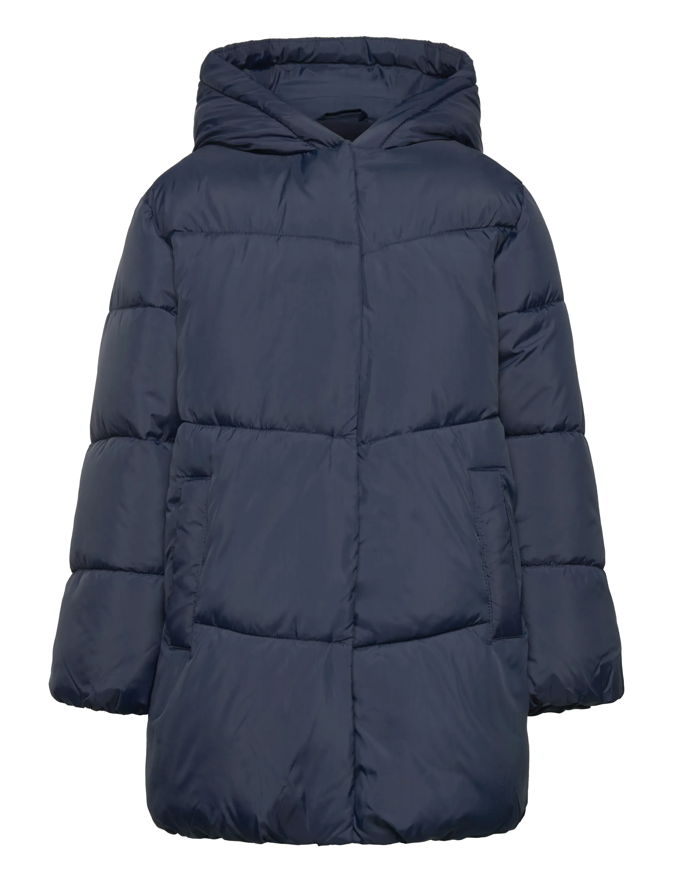 MANGO Hood Puffer Mantel Navy - 116 - Kinder