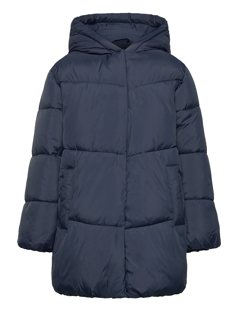 Mango - Hood puffer coat - winterjacke - navy - 1