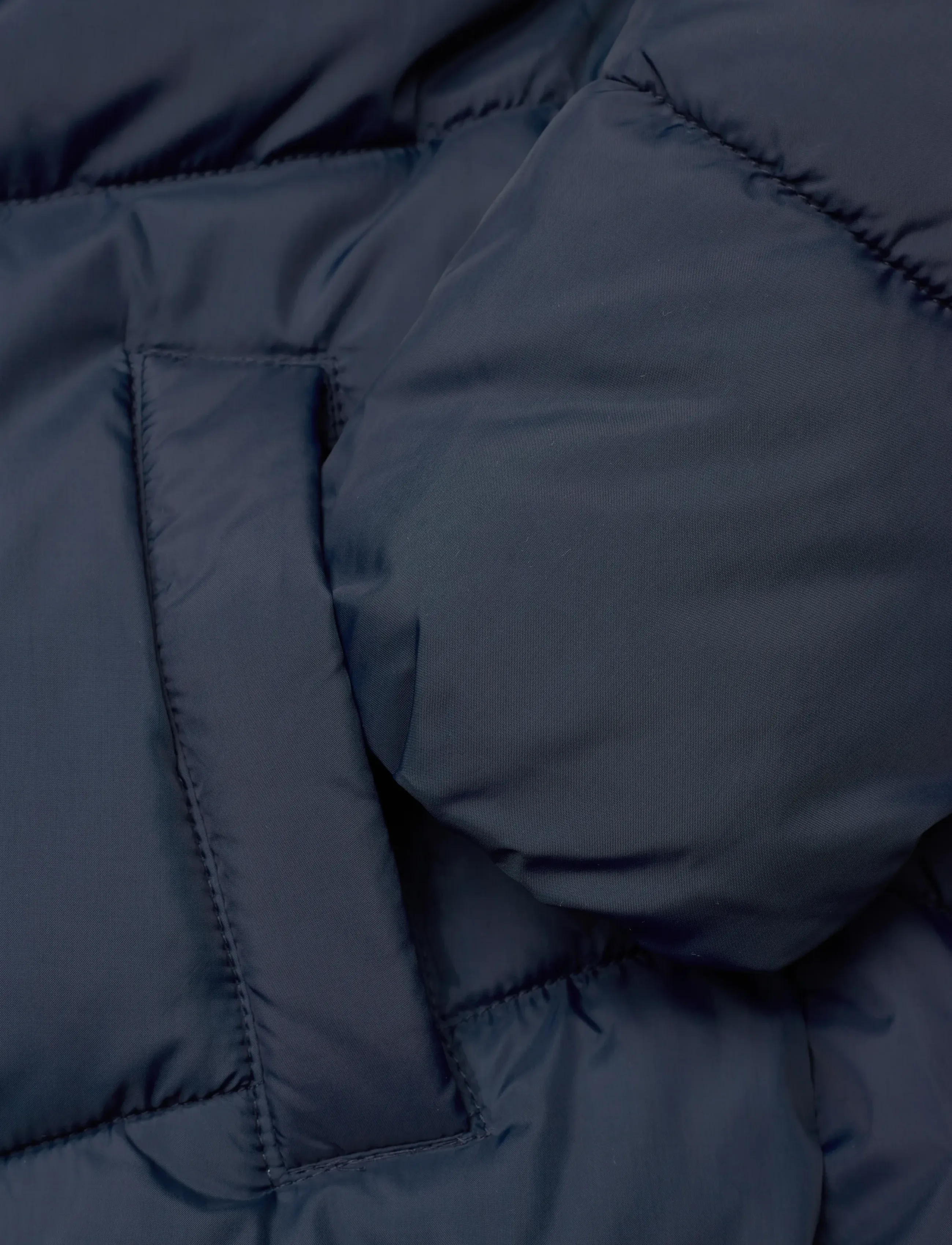 Mango - Hood puffer coat - overtøj - navy - 5