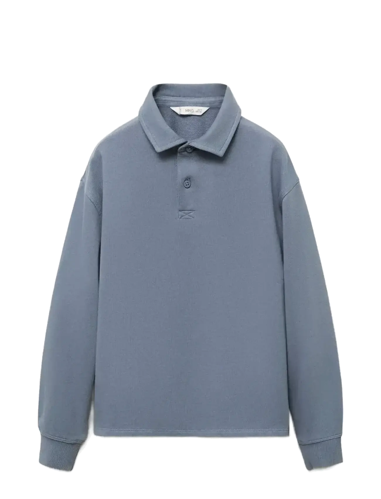 MANGO Polo-Neck Sweatshirt Blau - 5-6 - Kinder