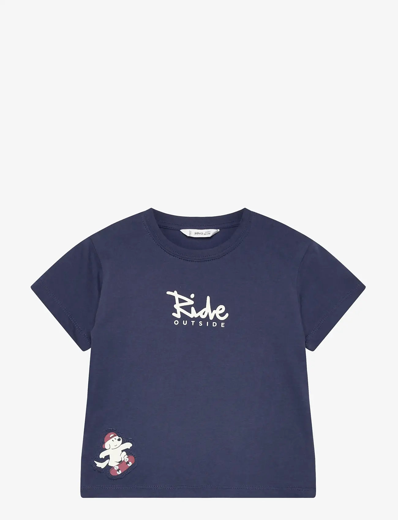 Mango - Dog printed T-shirt - sügisesed riided - dark blue - 0