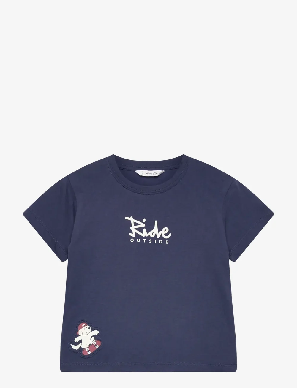 Mango - Dog printed T-shirt - kurzärmelige - dark blue - 1