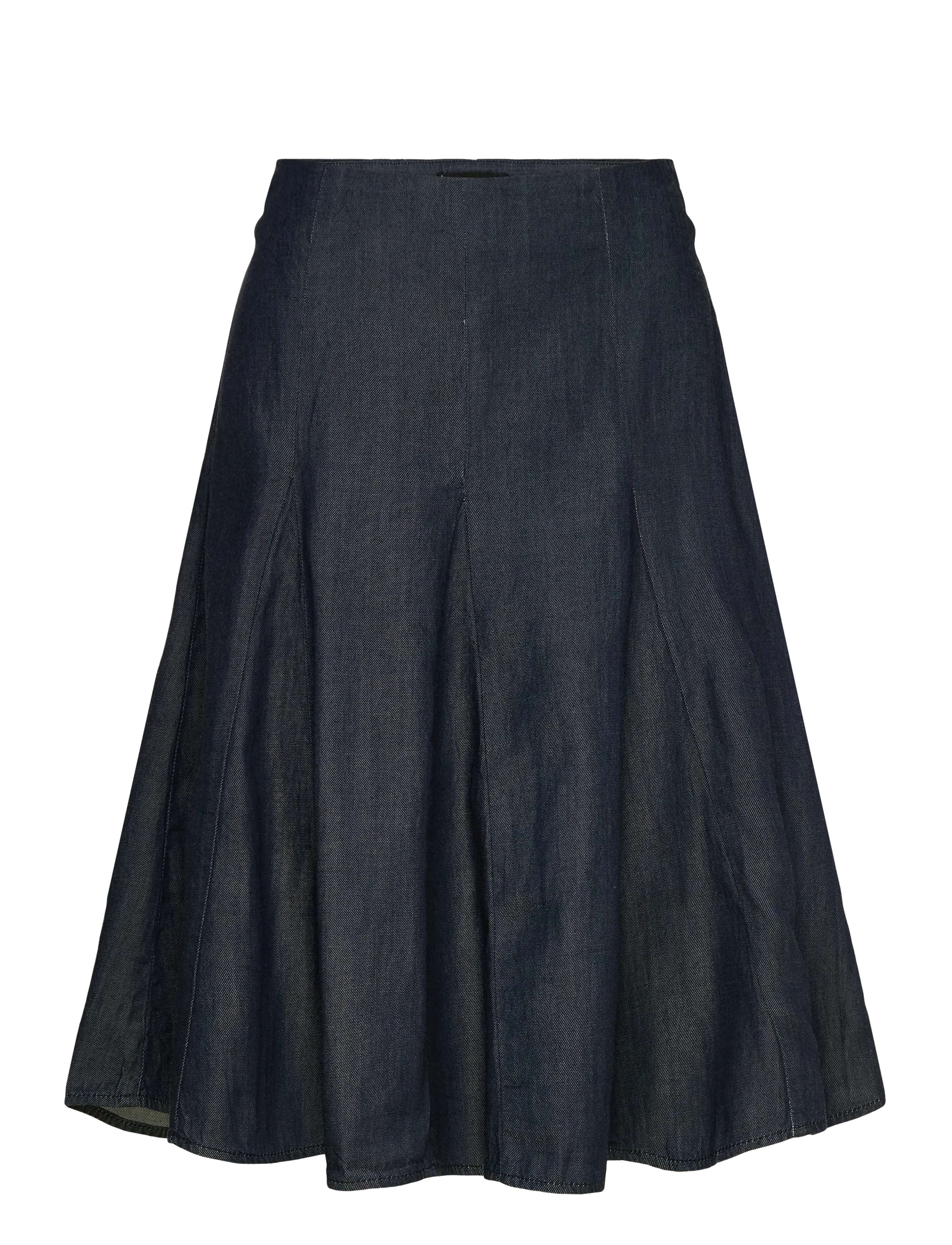 Pleated denim skirt - OPEN BLUE