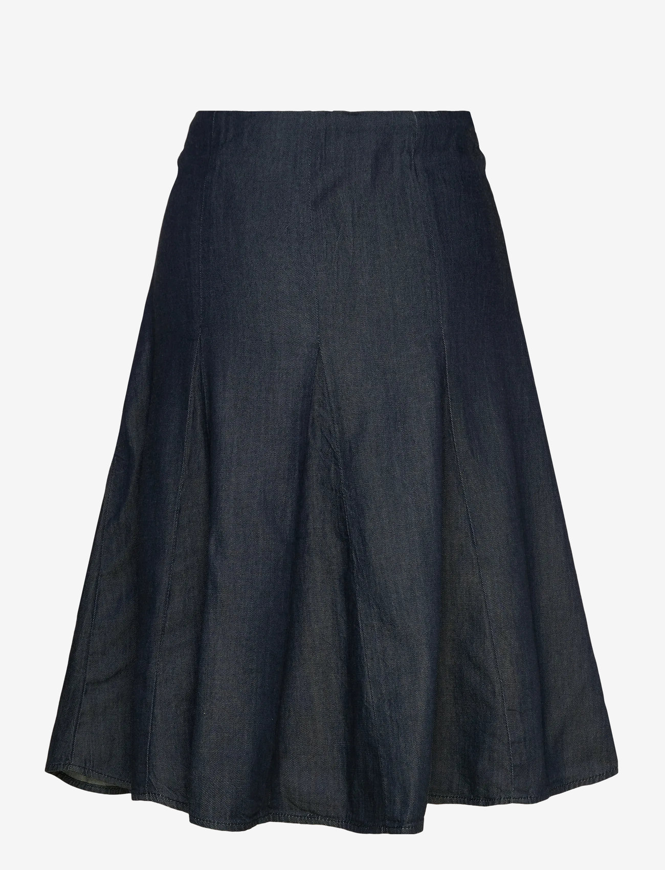 Mango - Pleated denim skirt - open blue - 2