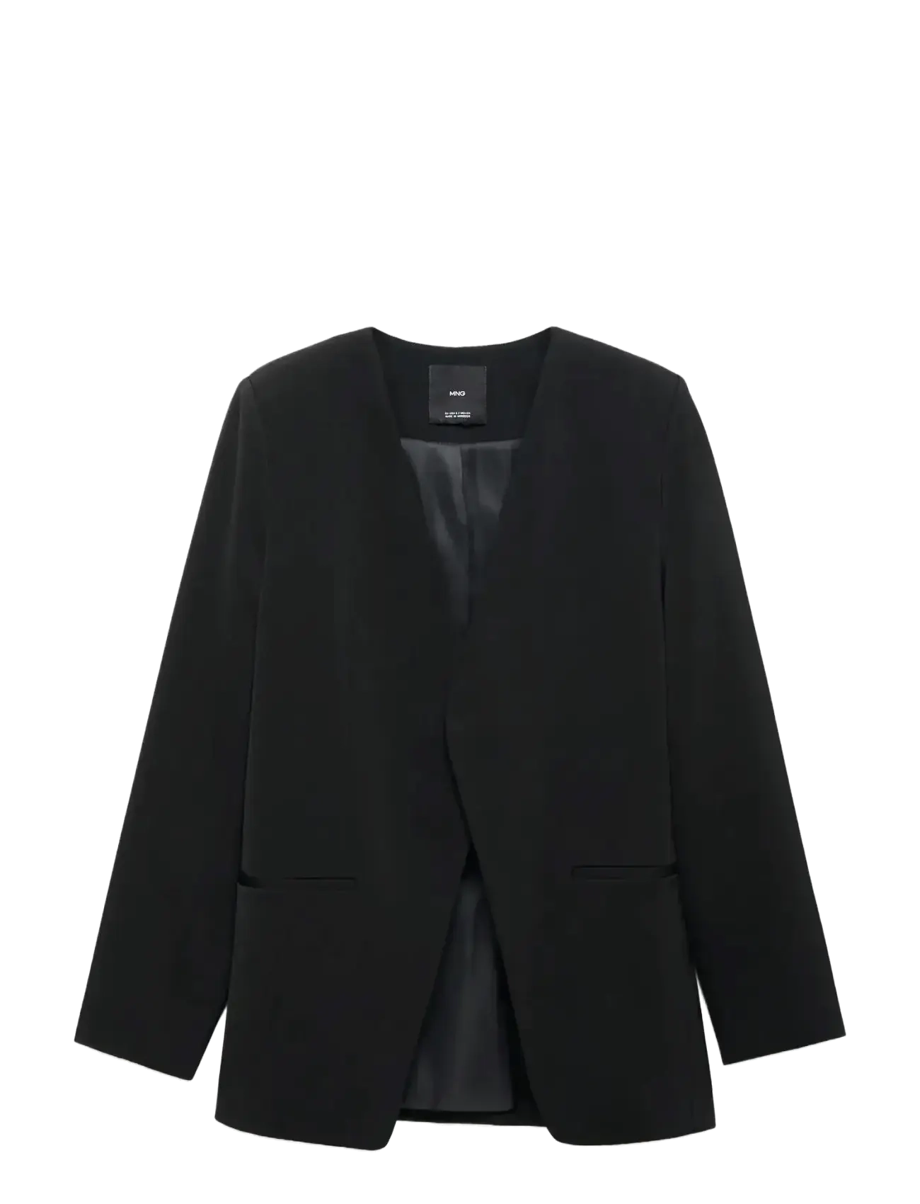 Double-breasted suit blazer - BLACK