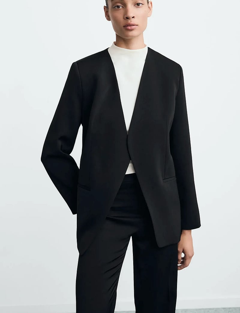 Mango - Double-breasted suit blazer - enkelknäppta kavajer - black - 0