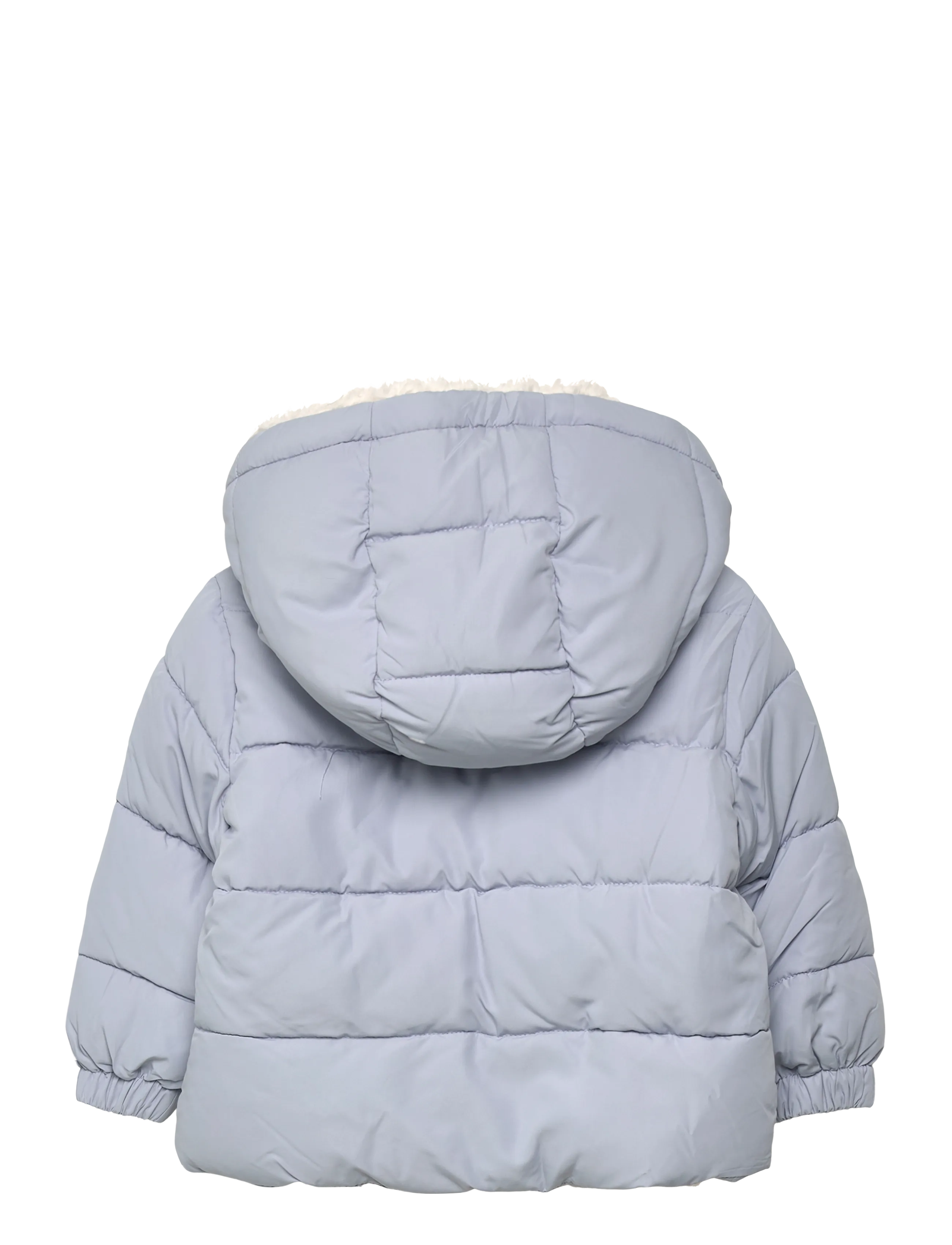 Mango - Anorak with shearling-effect hood - outerwear - lt-pastel blue - 1