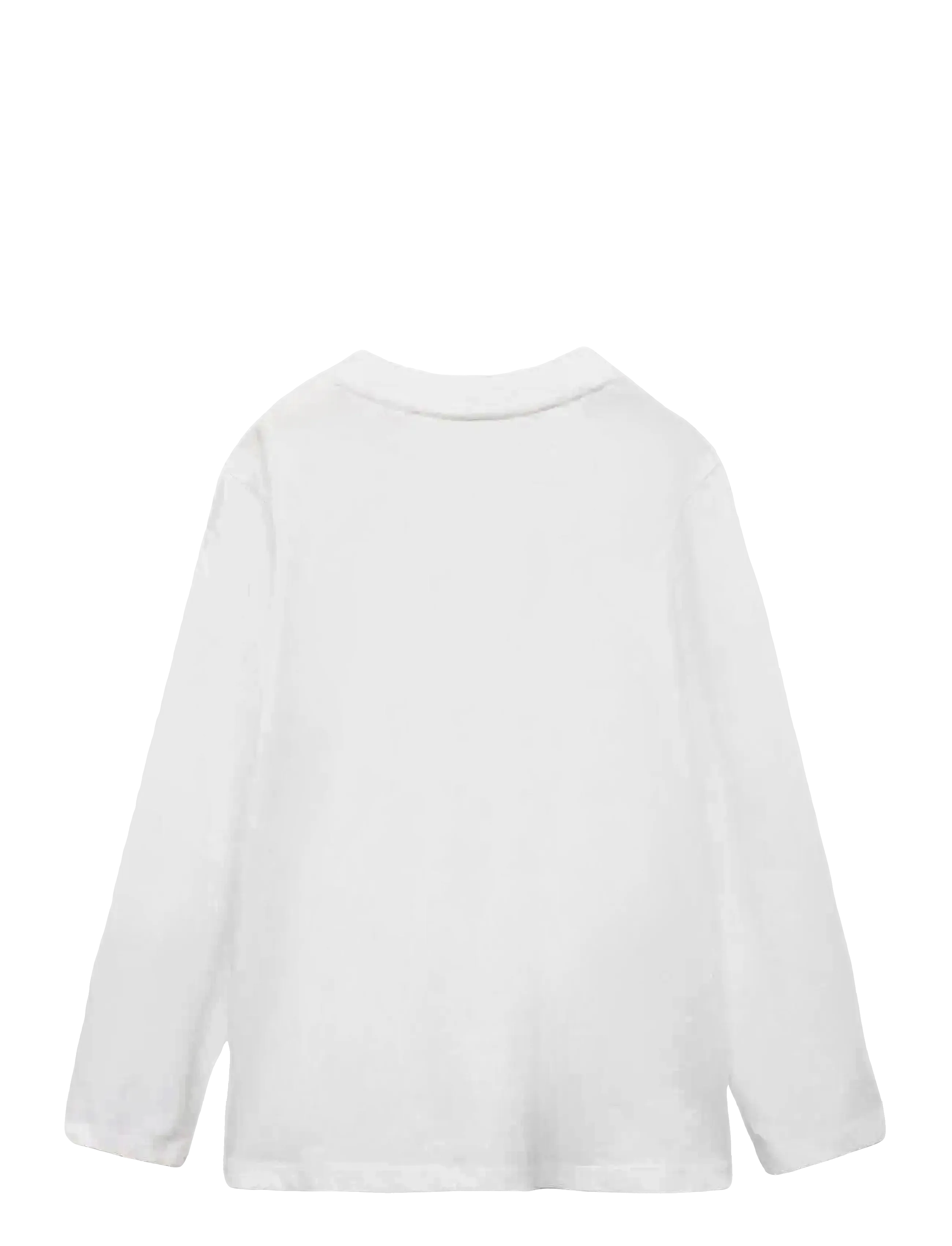 Mango - Long sleeve cotton t-shirt - t-shirts - natural white - 1