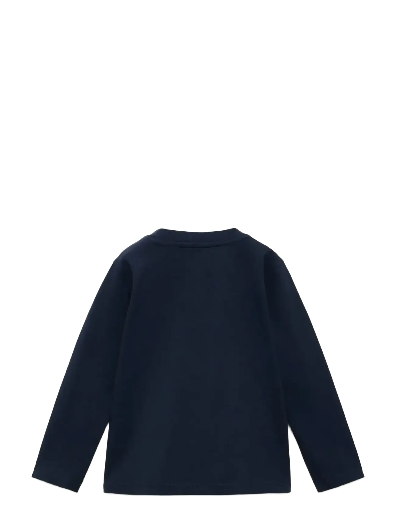 Mango - Long sleeve cotton t-shirt - langærmede t-shirts - navy - 1