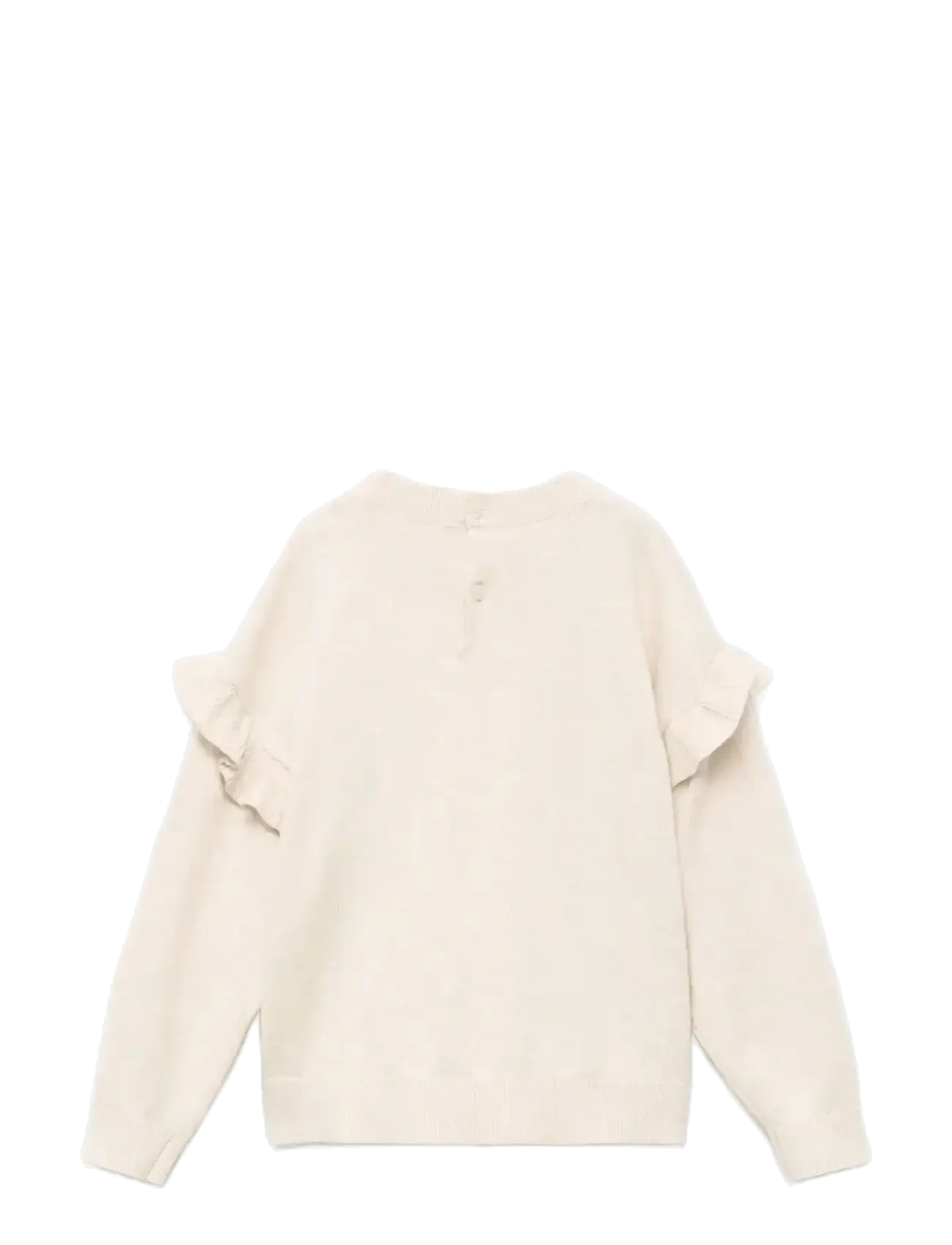 Mango - Ruffle knitted sweater - pullover - light beige - 2