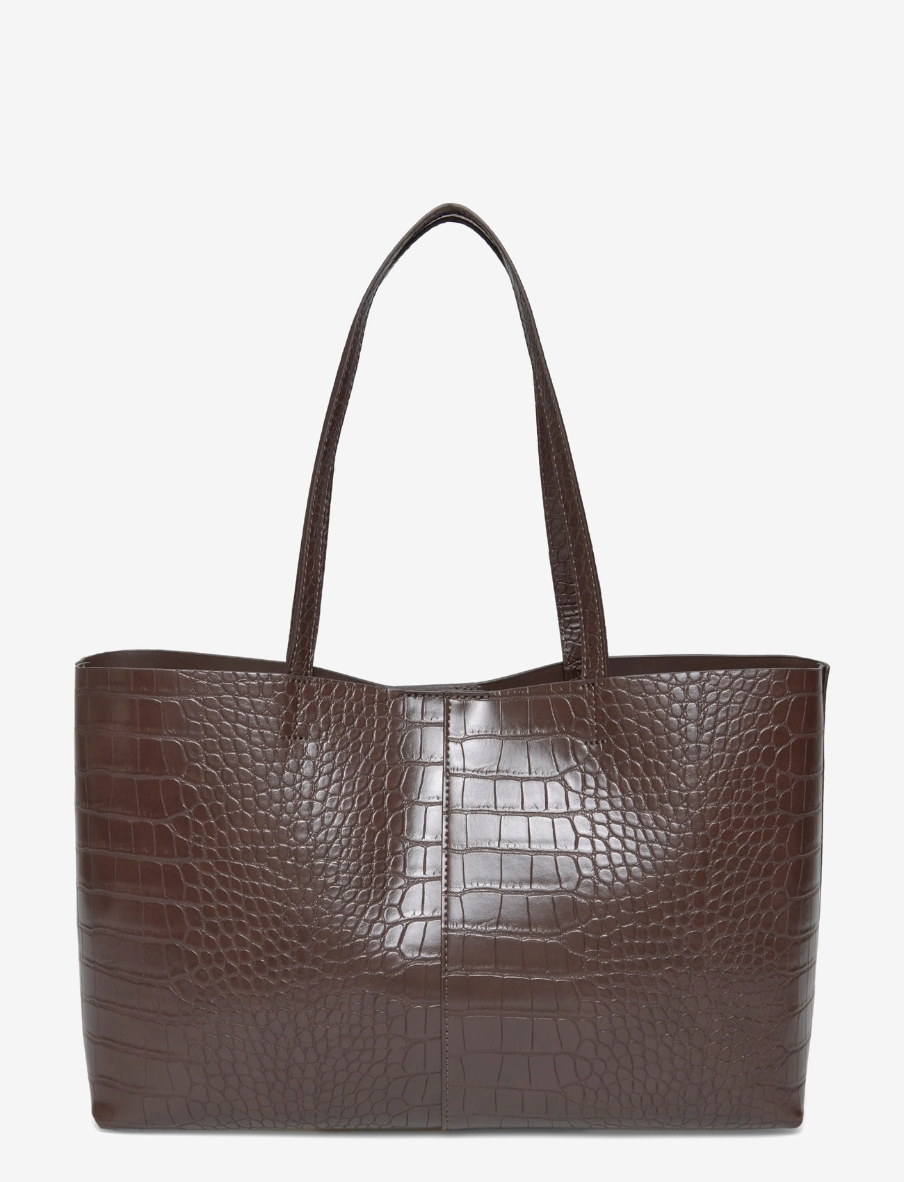 Mango - Shopper bag with double handle - accessoires - dark brown - 1