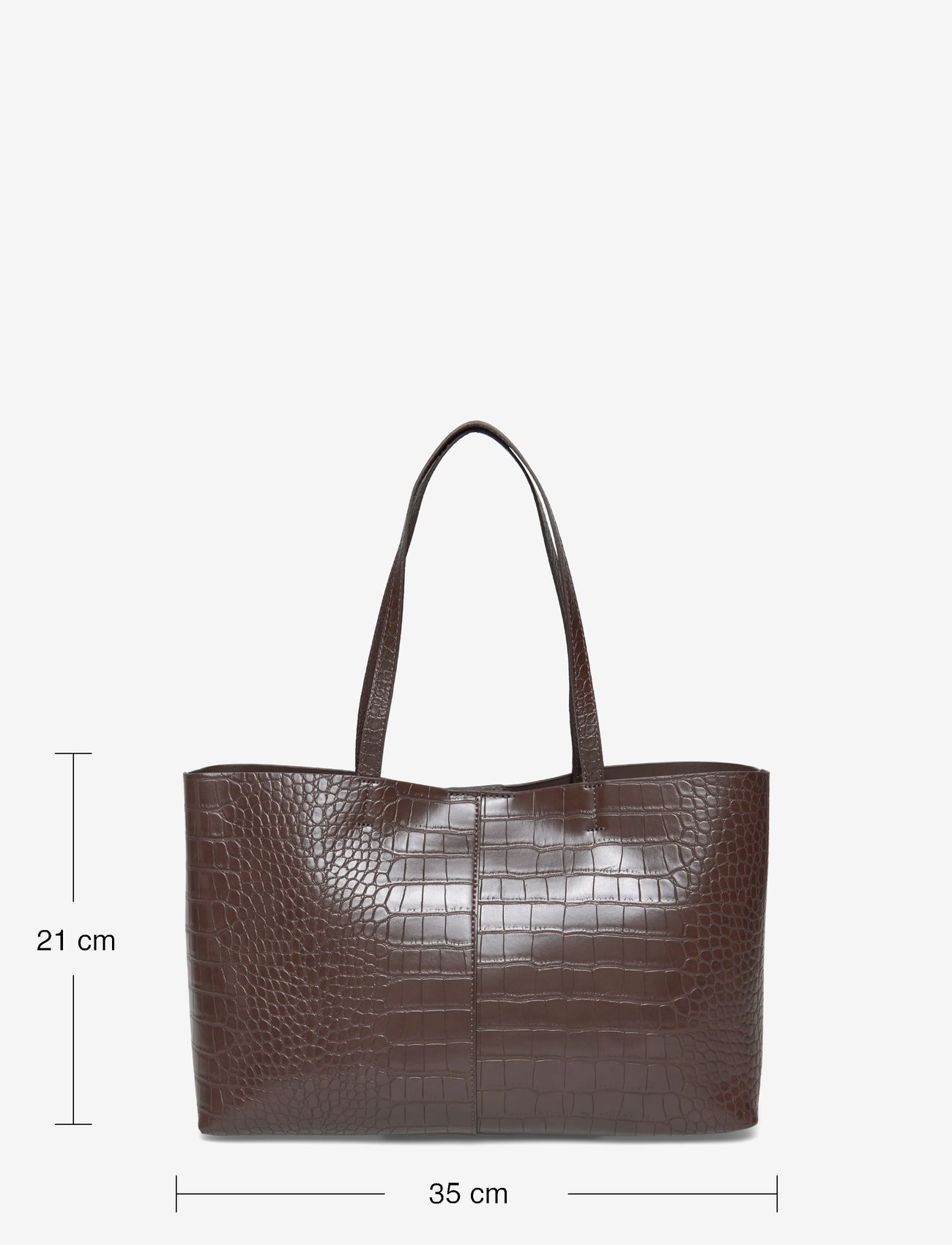 Mango - Shopper bag with double handle - accessoires - dark brown - 3