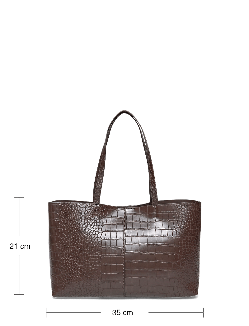 Mango - Shopper bag with double handle - shoppere - dark brown - 3