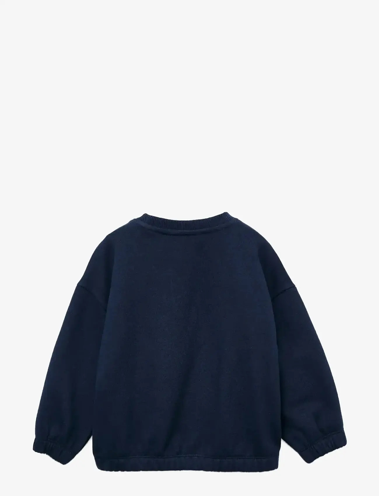 Mango - Printed embossed sweatshirt - sweatshirts - navy - 1