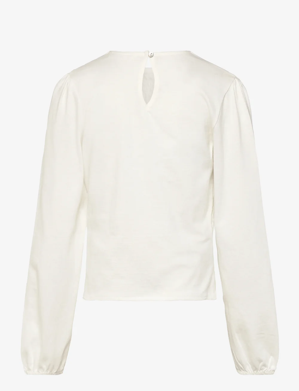 Mango - Long-sleeved t-shirt with ruffles - bluser & tunikaer - natural white - 1