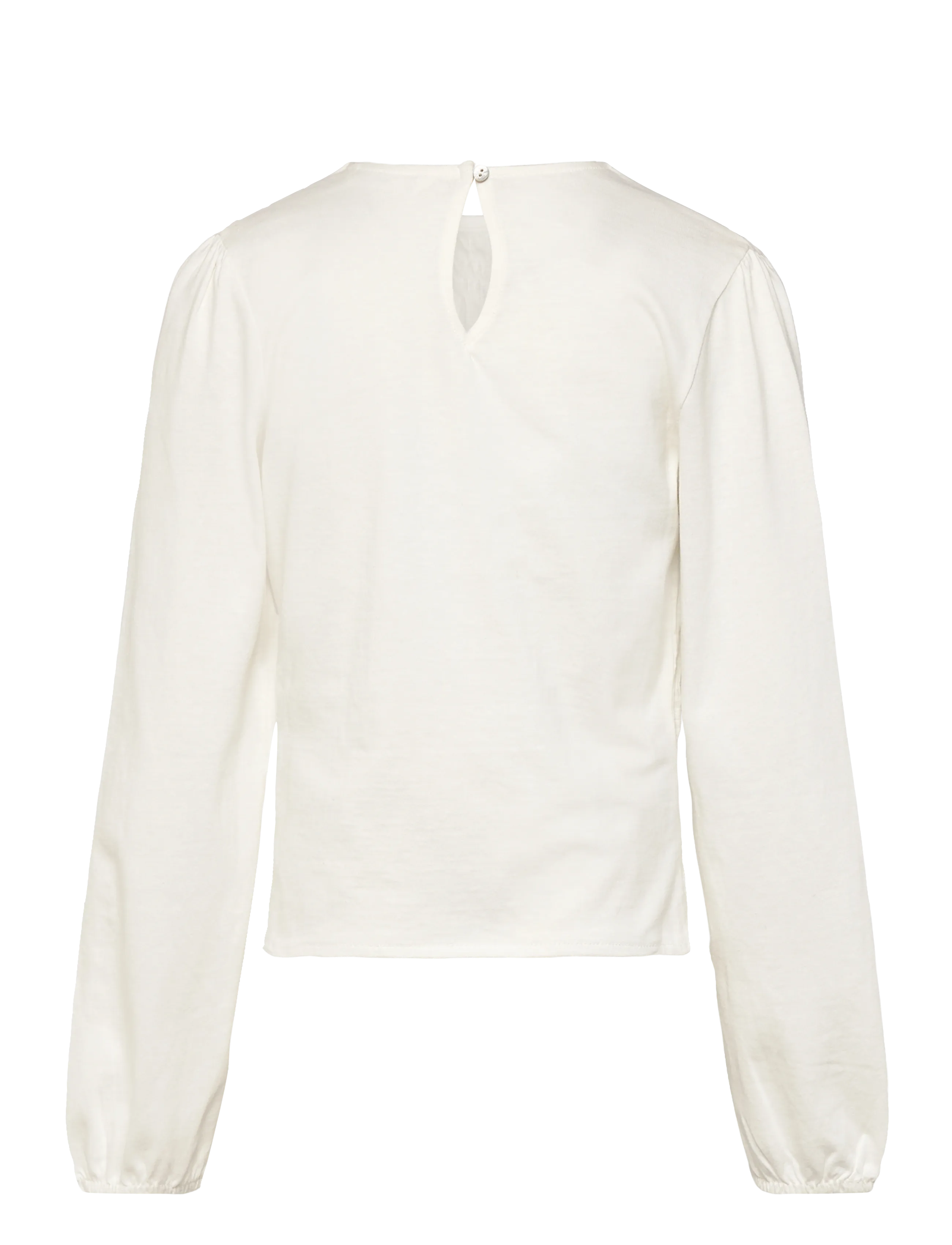 Mango - Long-sleeved t-shirt with ruffles - summer savings - natural white - 2