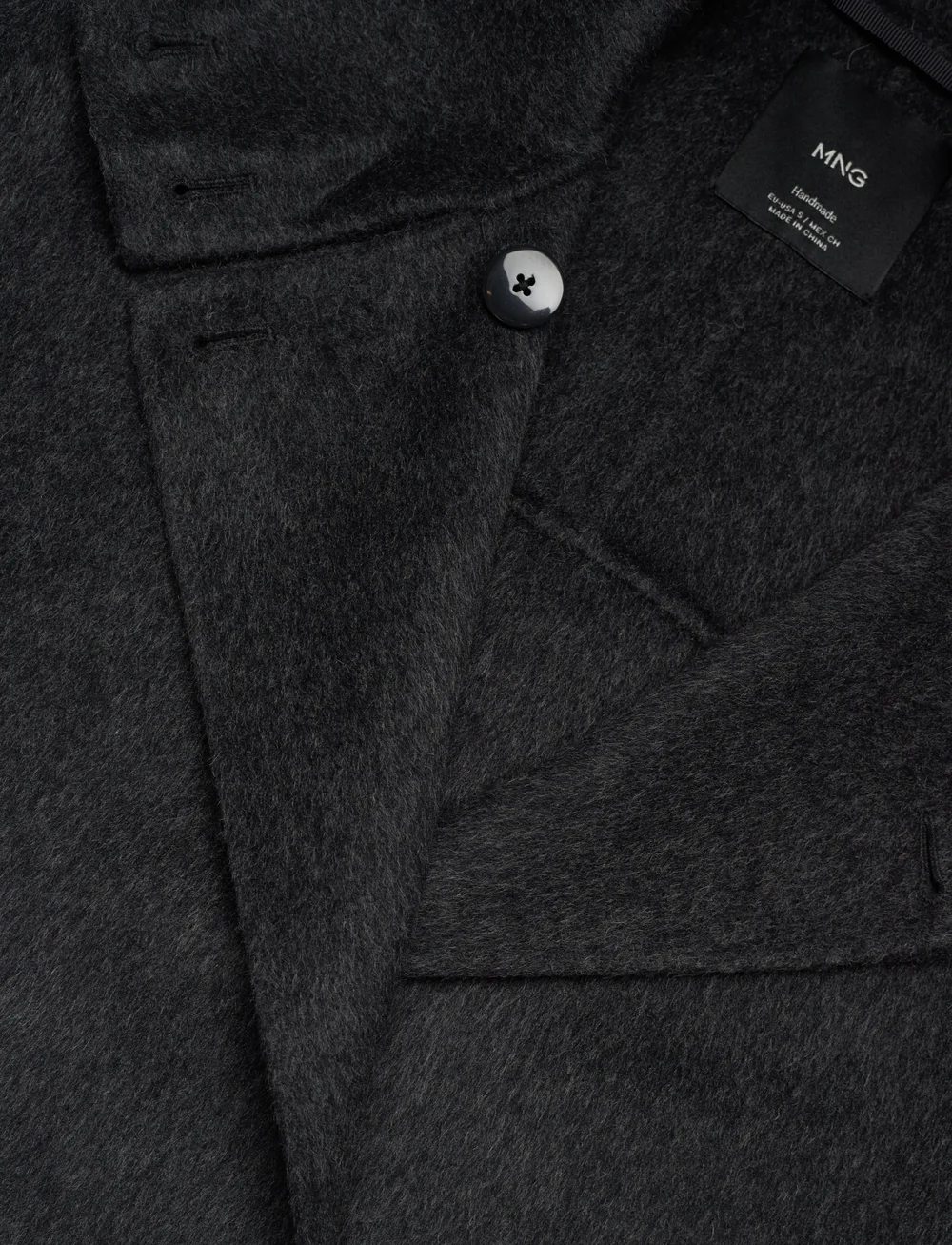 Mango - Oversize wool jacket - uldjakker - charcoal - 2