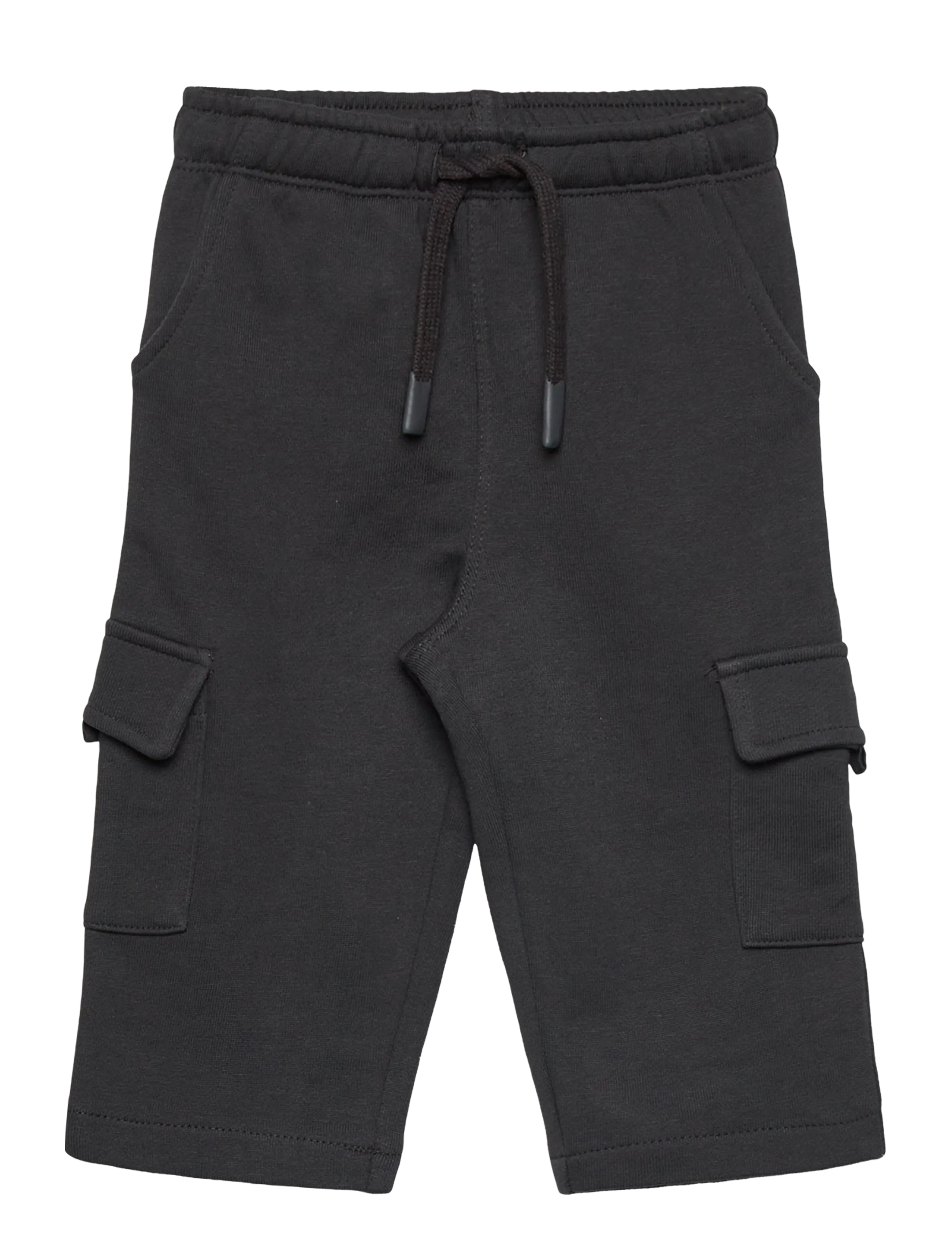 Mango Cargo Joggers With Drawstring, Børn, Snøre Cargo Jogger Shorts, Sort, Str: 2-3