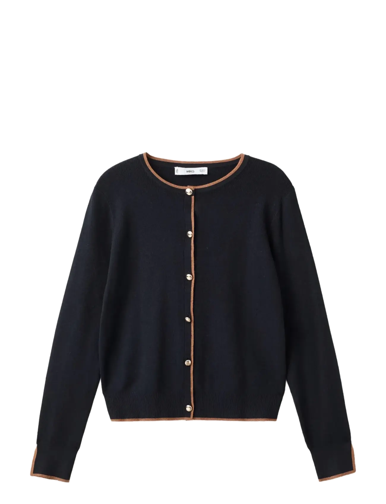 Mango Cardigan with cuff opening - Cardigans - NAVY / black