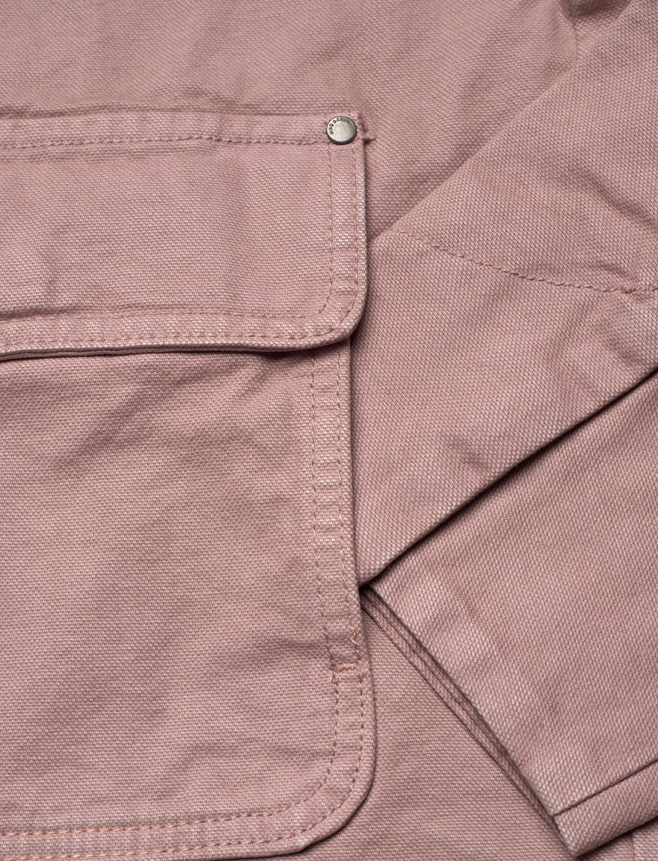 Mango - Corduroy collar denim jacket - lt-pastel pink - 5