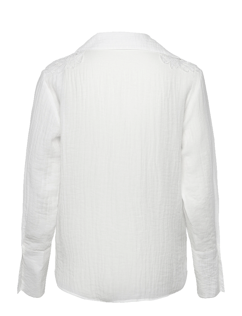 Mango - Lyocell shirt with patches - langermede skjorter - natural white - 2