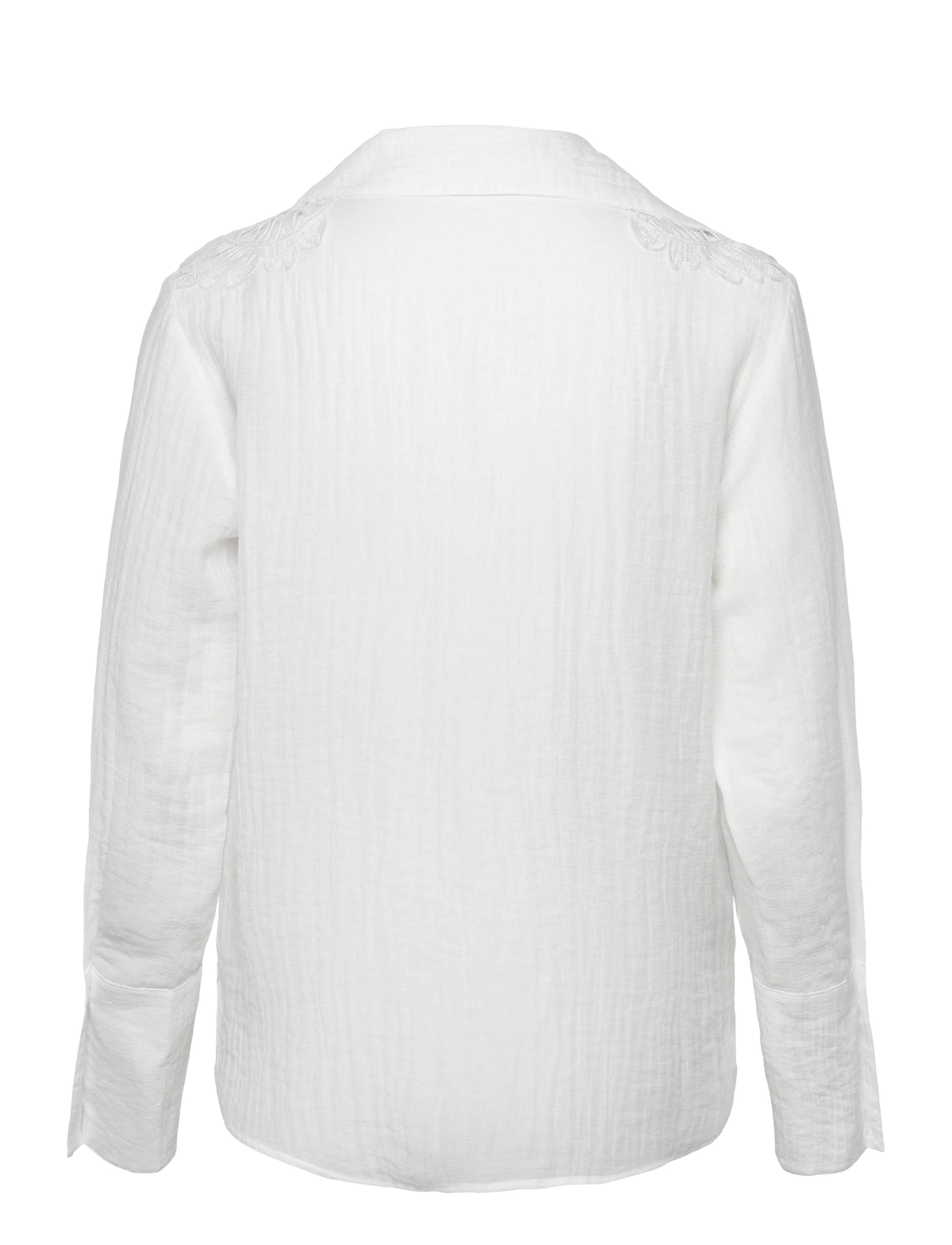 Mango - Lyocell shirt with patches - långärmade skjortor - natural white - 2