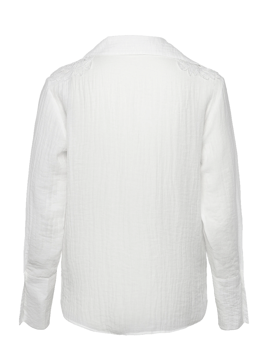 Mango - Lyocell shirt with patches - langærmede skjorter - natural white - 2