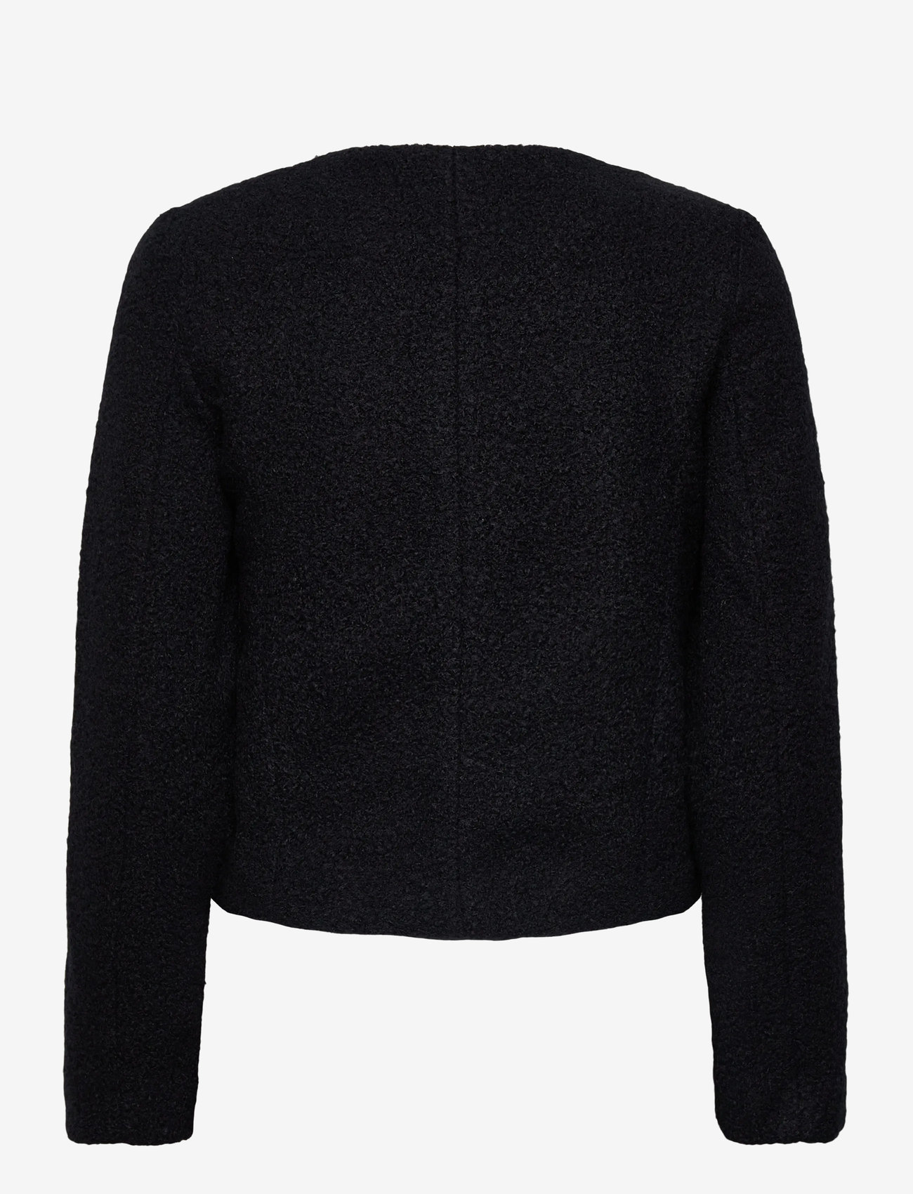 Mango - Bouclé jacket with jewel buttons - bouclé - navy - 1