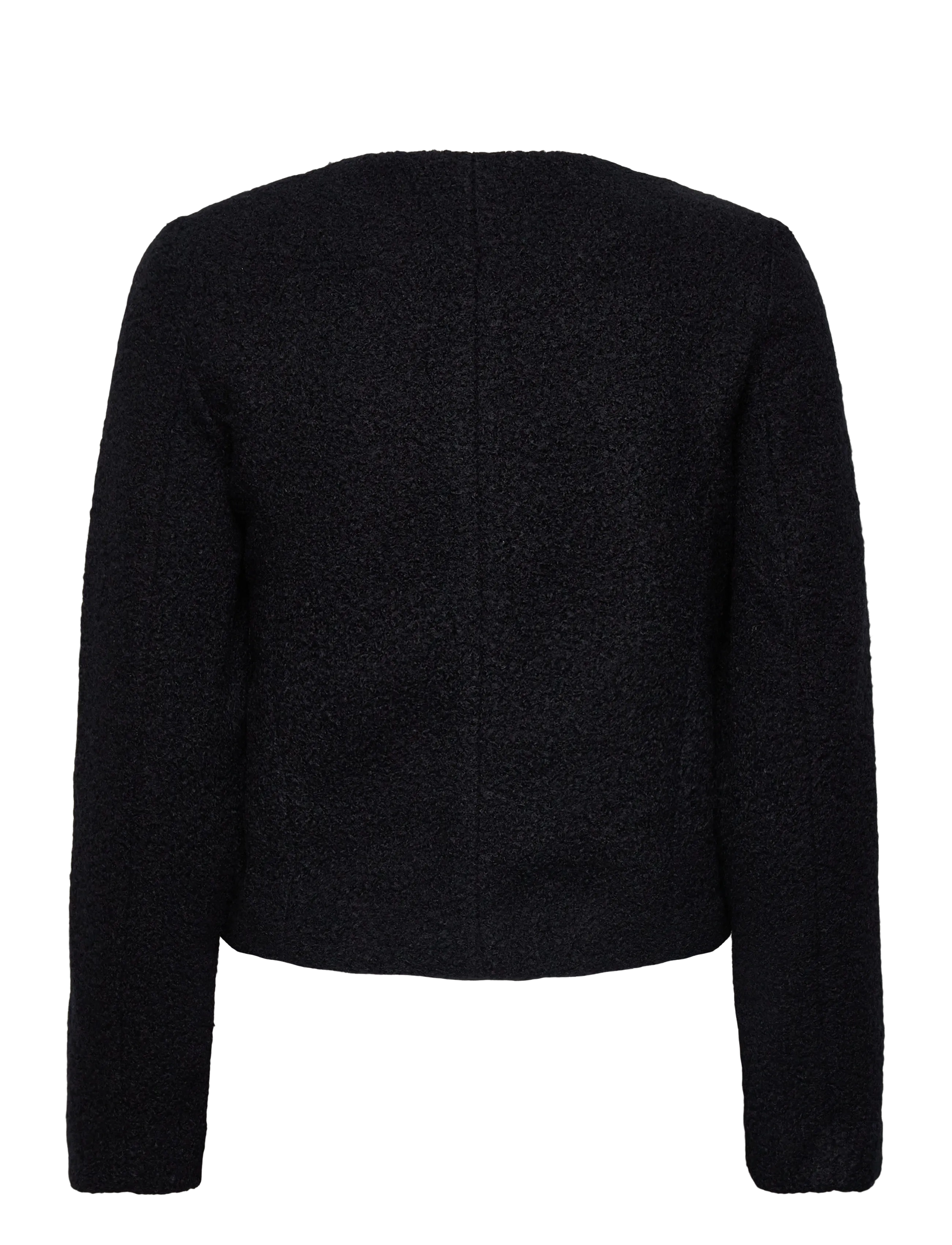 Mango - Bouclé jacket with jewel buttons - navy - 2