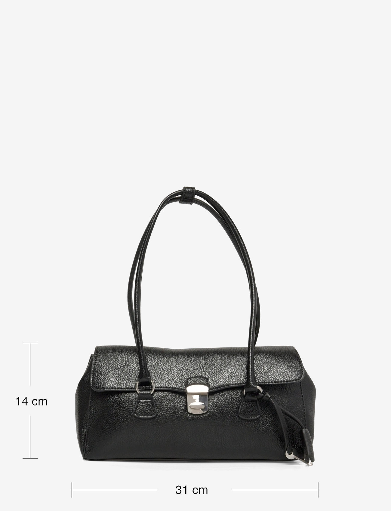 Mango - City shoulder bag with flap - særlige begivenheder - black - 4