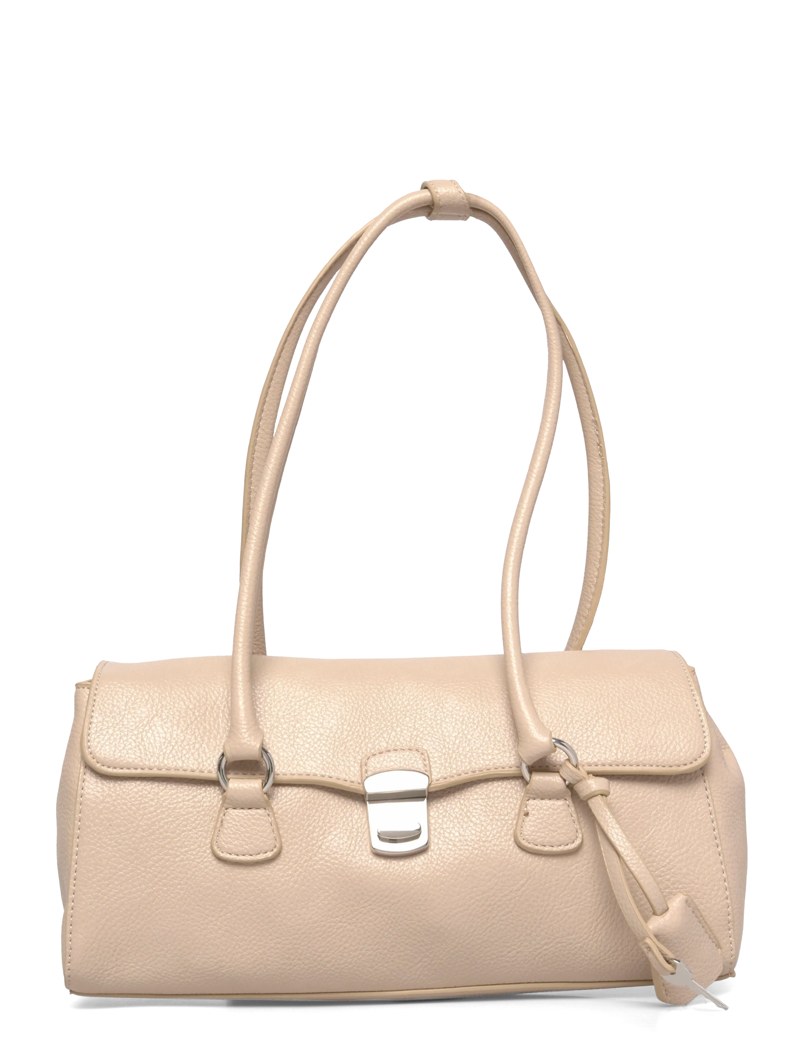 City shoulder bag with flap - NATURAL WHITE
