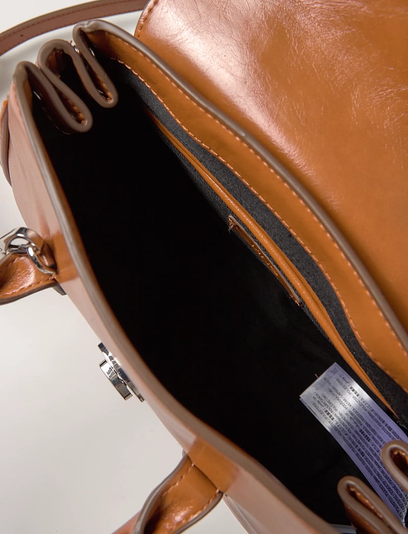 Mango - Small city handbag with flap - speciella tillfällen - dark brown - 5