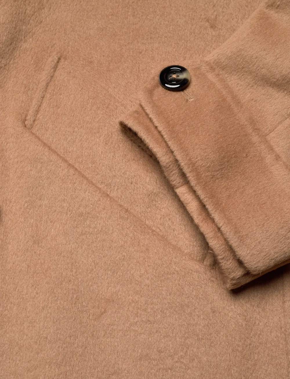 Mango - Double-breasted wool coat - trenchcoats - medium brown - 4