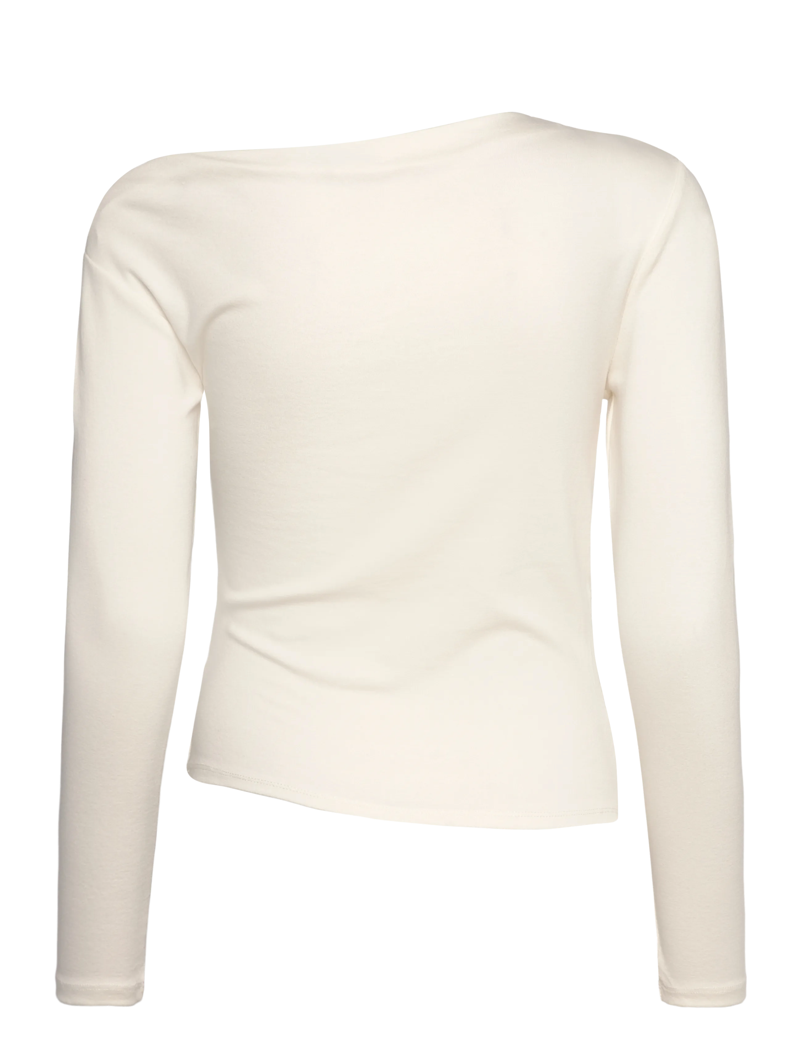 Mango - Long-sleeved t-shirt with asymmetrical neckline - langærmede toppe - natural white - 2